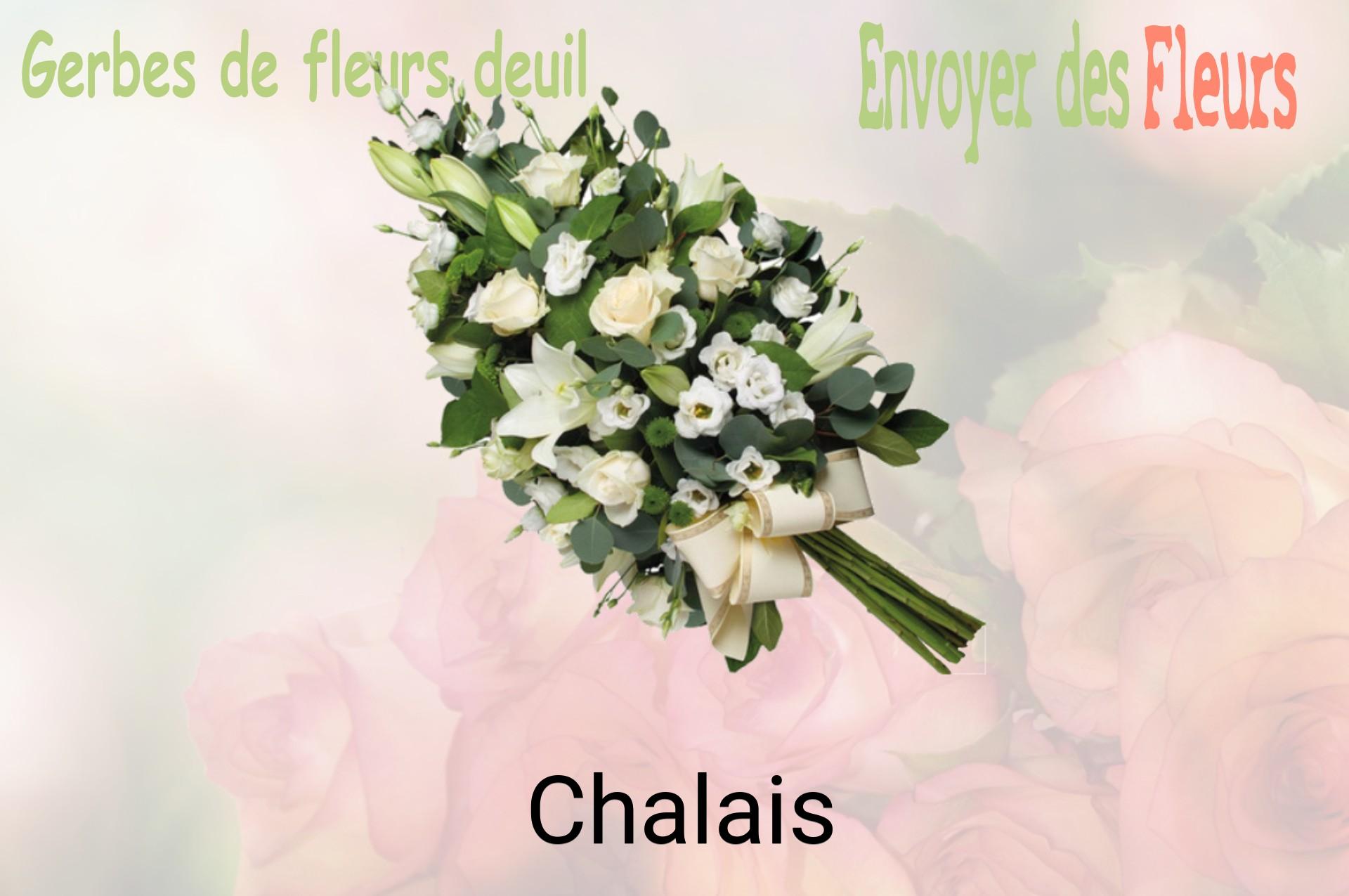 Gerbe de fleurs de deuil livrée à Chalais